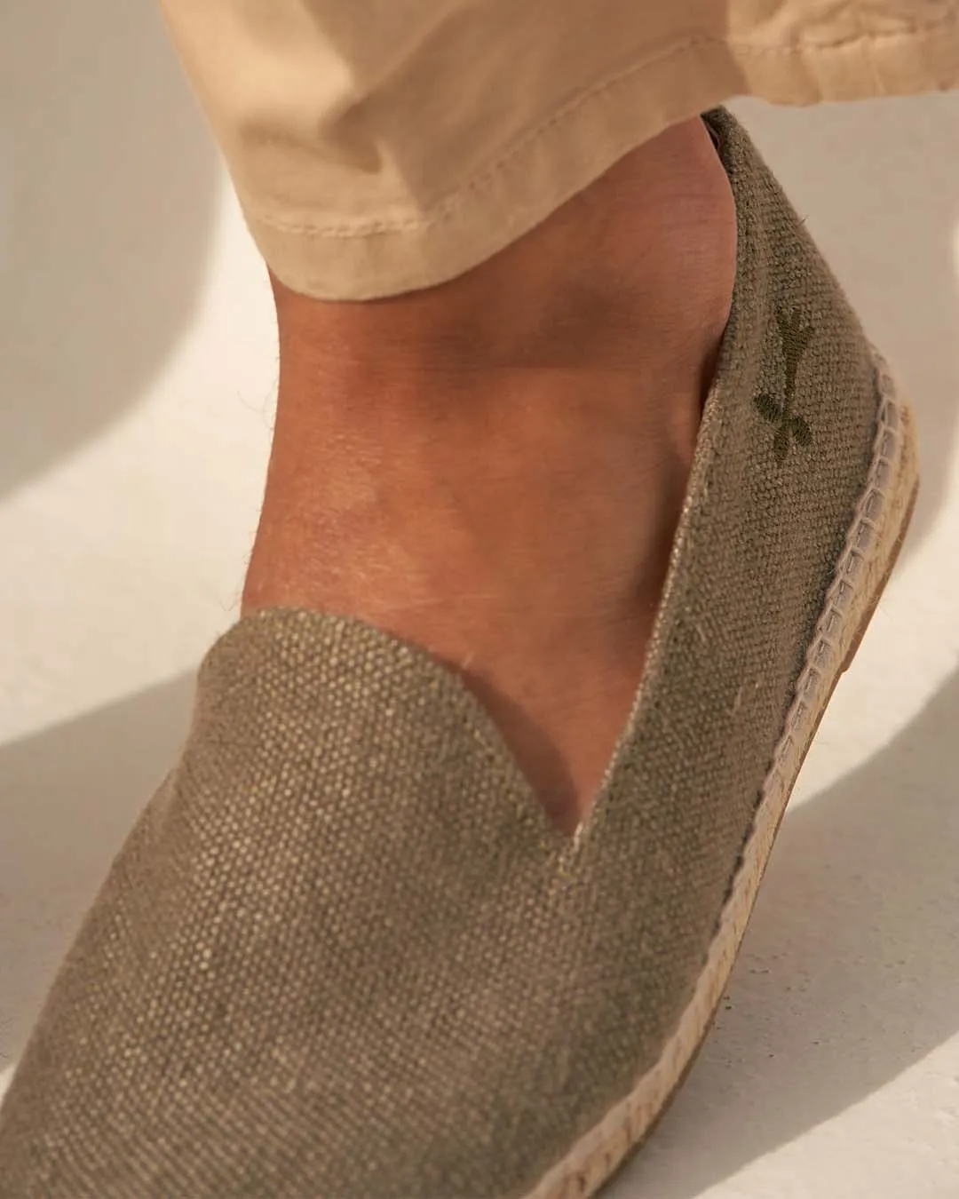 Organic Hemp Espadrilles - O77C0 - La Havana Military Green