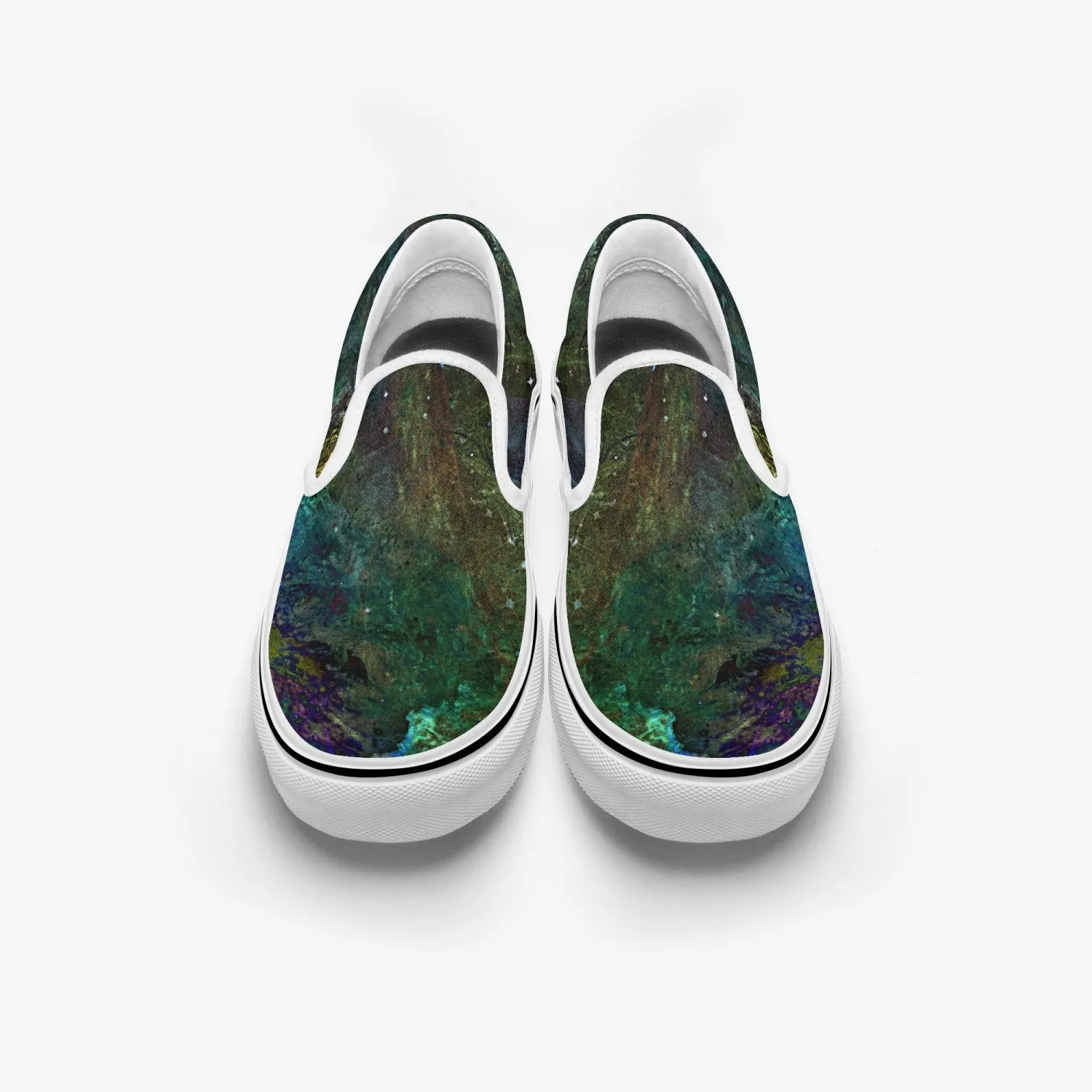 Pandora Split-Style Psychedelic Slip-On Shoes