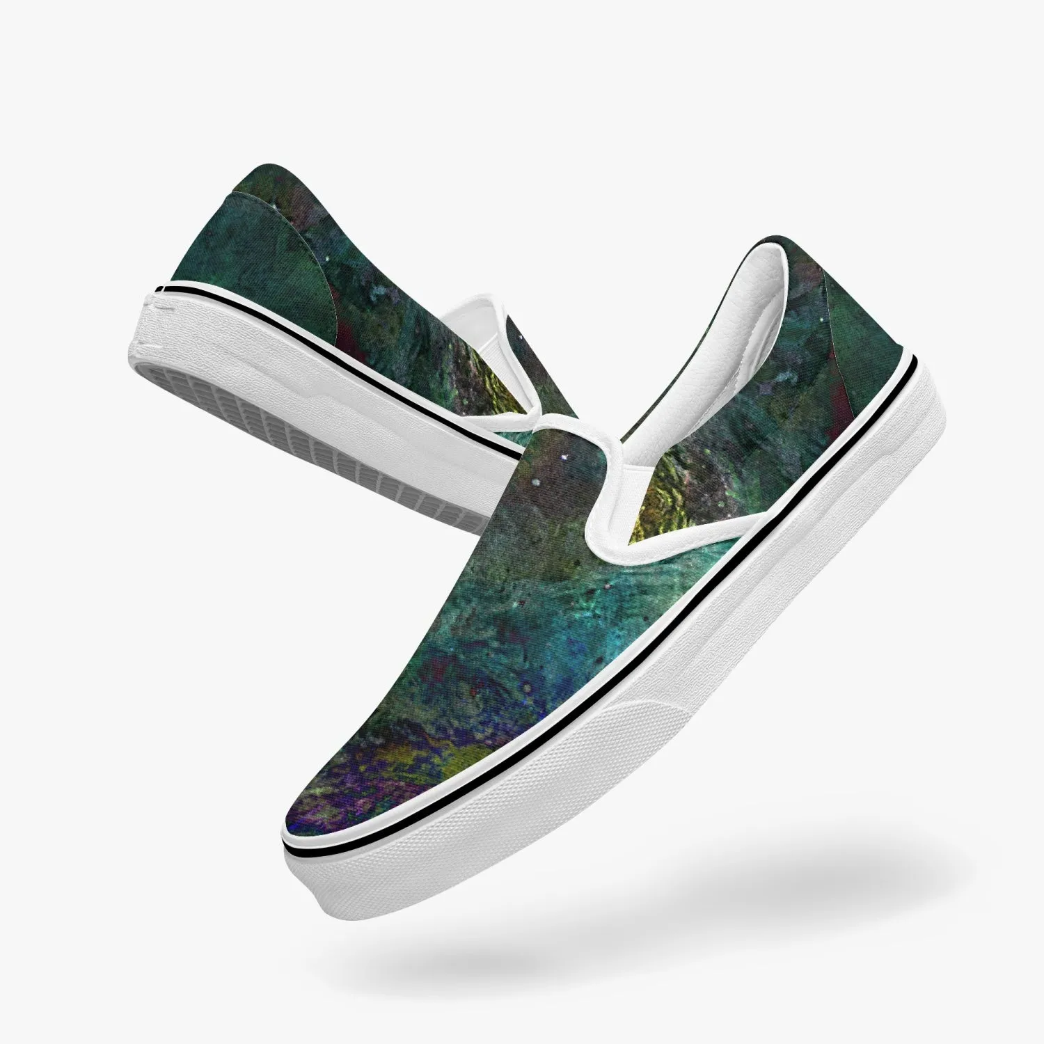 Pandora Split-Style Psychedelic Slip-On Shoes