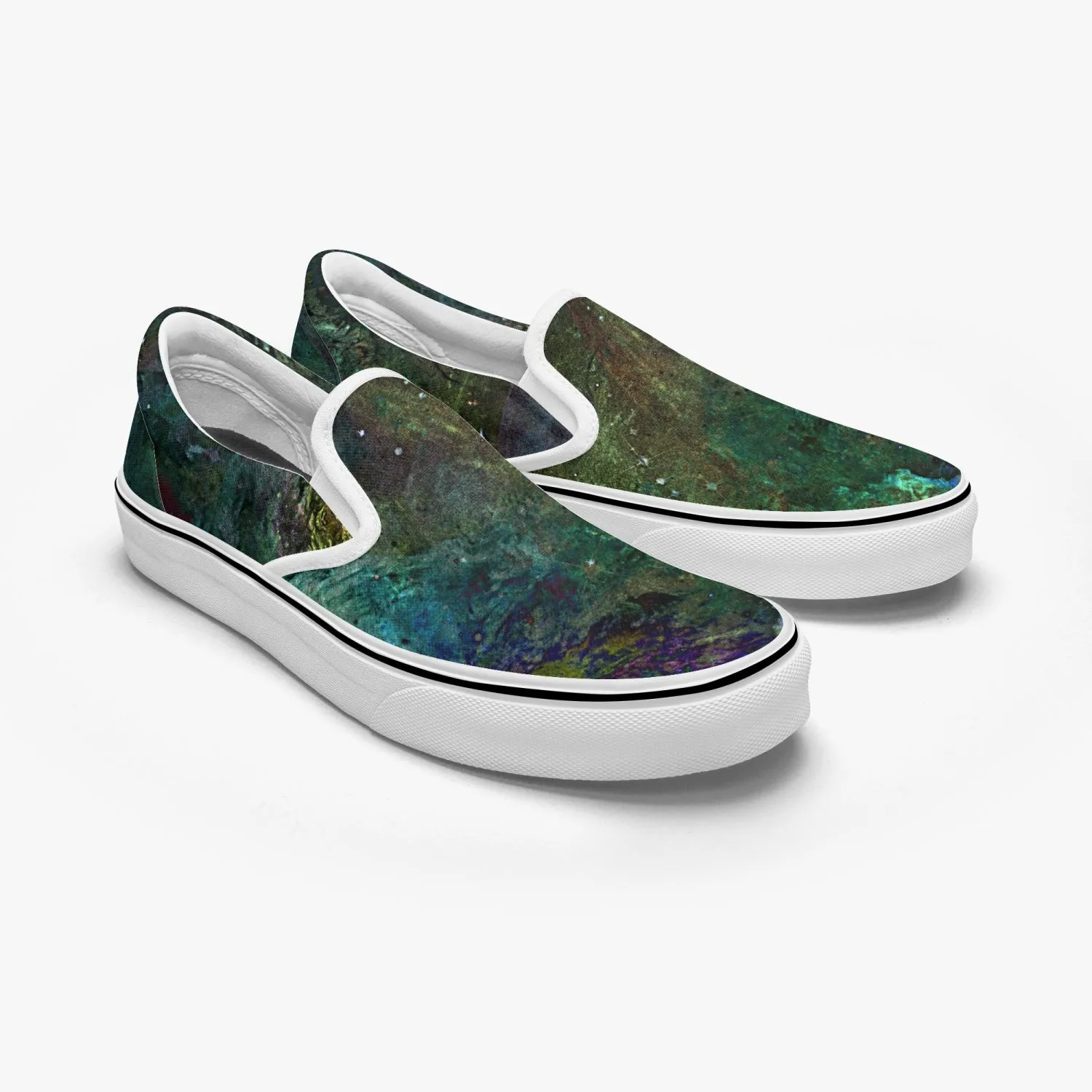 Pandora Split-Style Psychedelic Slip-On Shoes