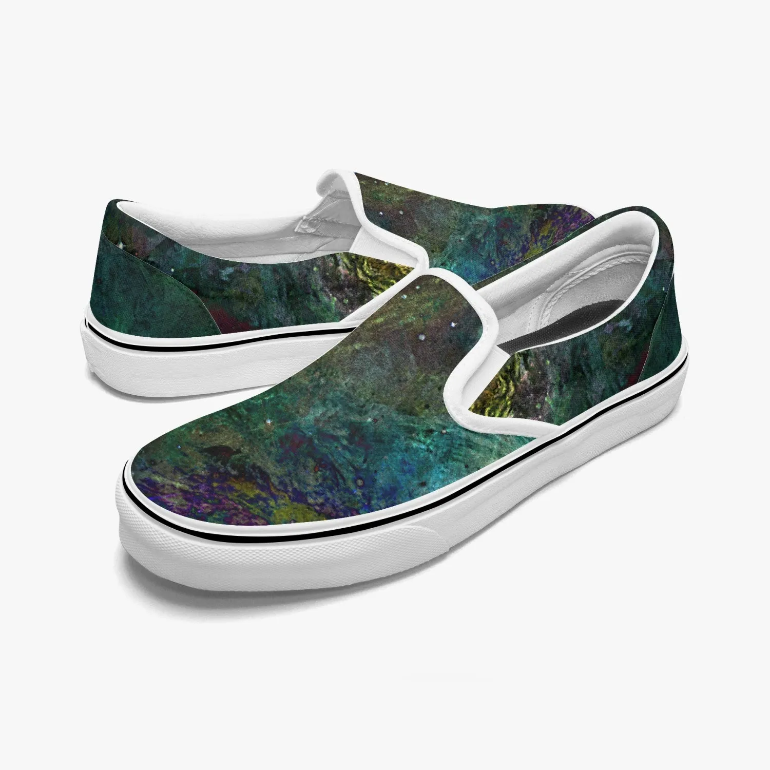 Pandora Split-Style Psychedelic Slip-On Shoes