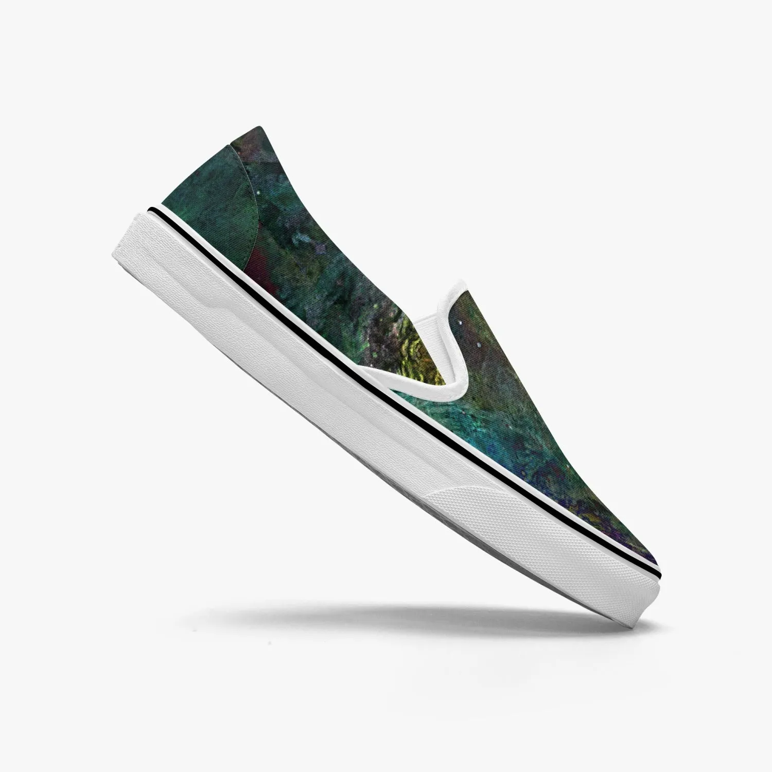 Pandora Split-Style Psychedelic Slip-On Shoes