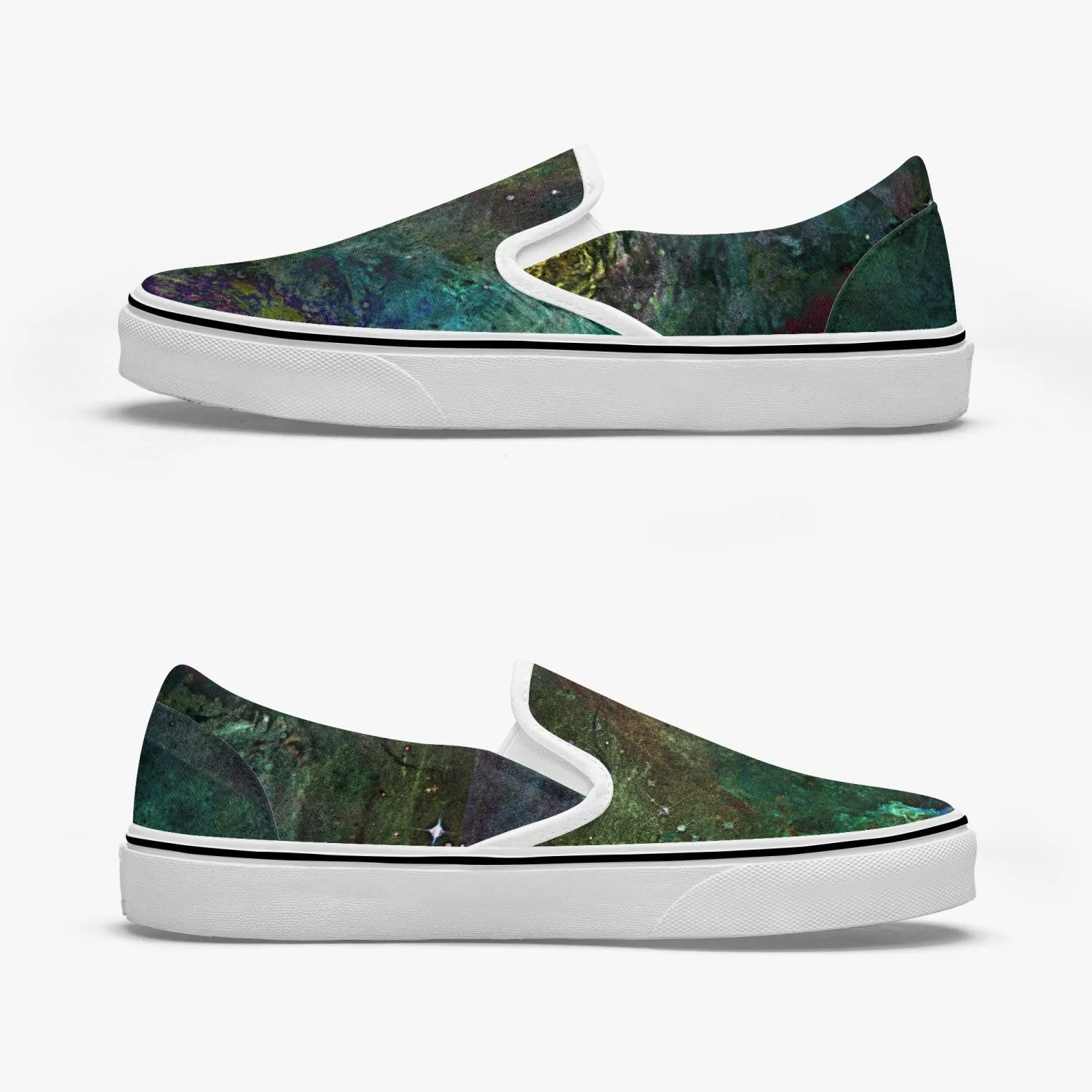 Pandora Split-Style Psychedelic Slip-On Shoes