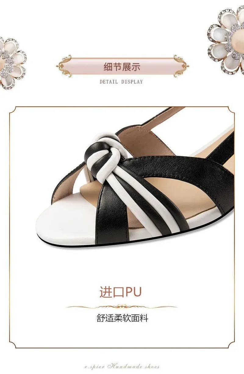 Peep-Toe Casual Sandals