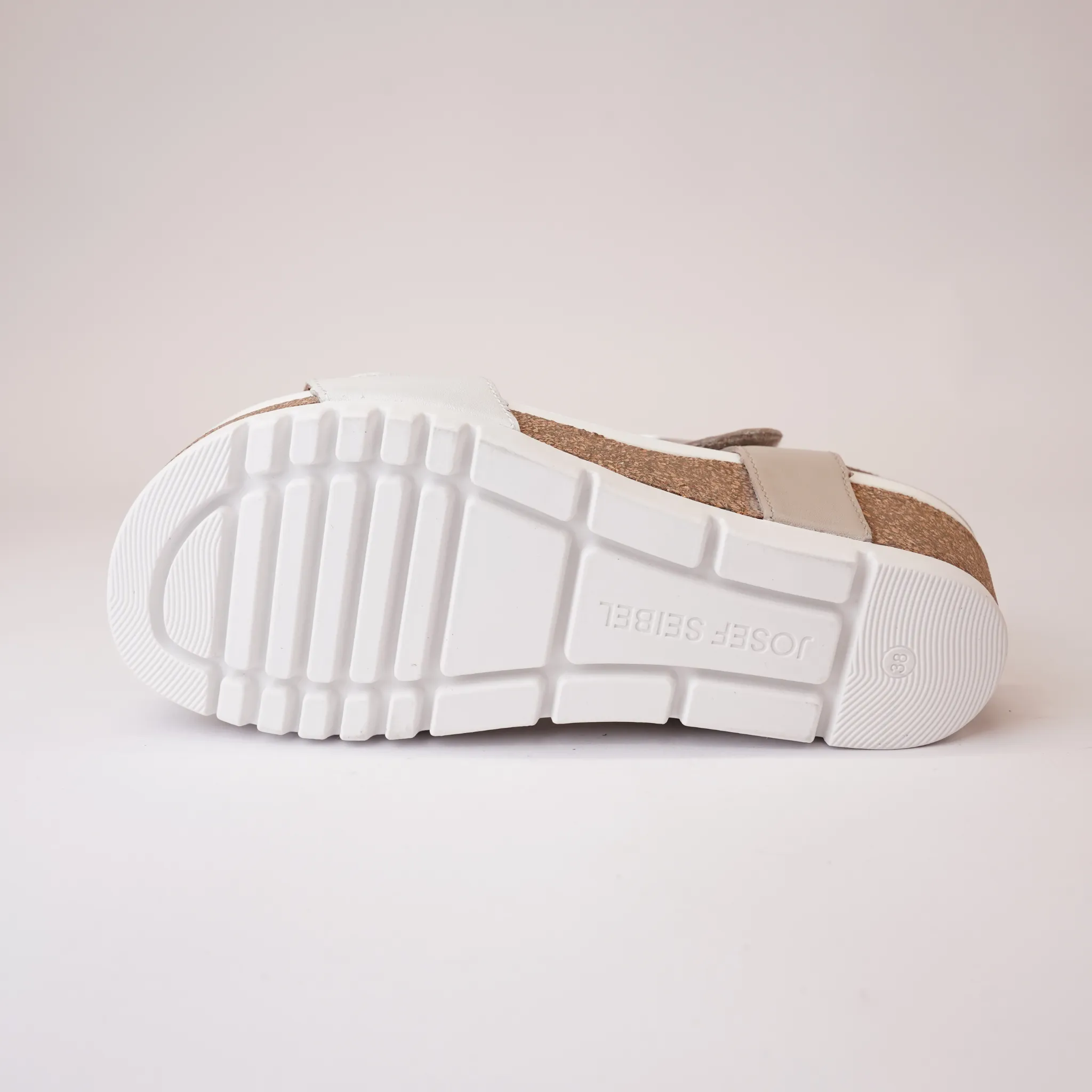 Quinn 02 Off White Kombi Leather Sandals