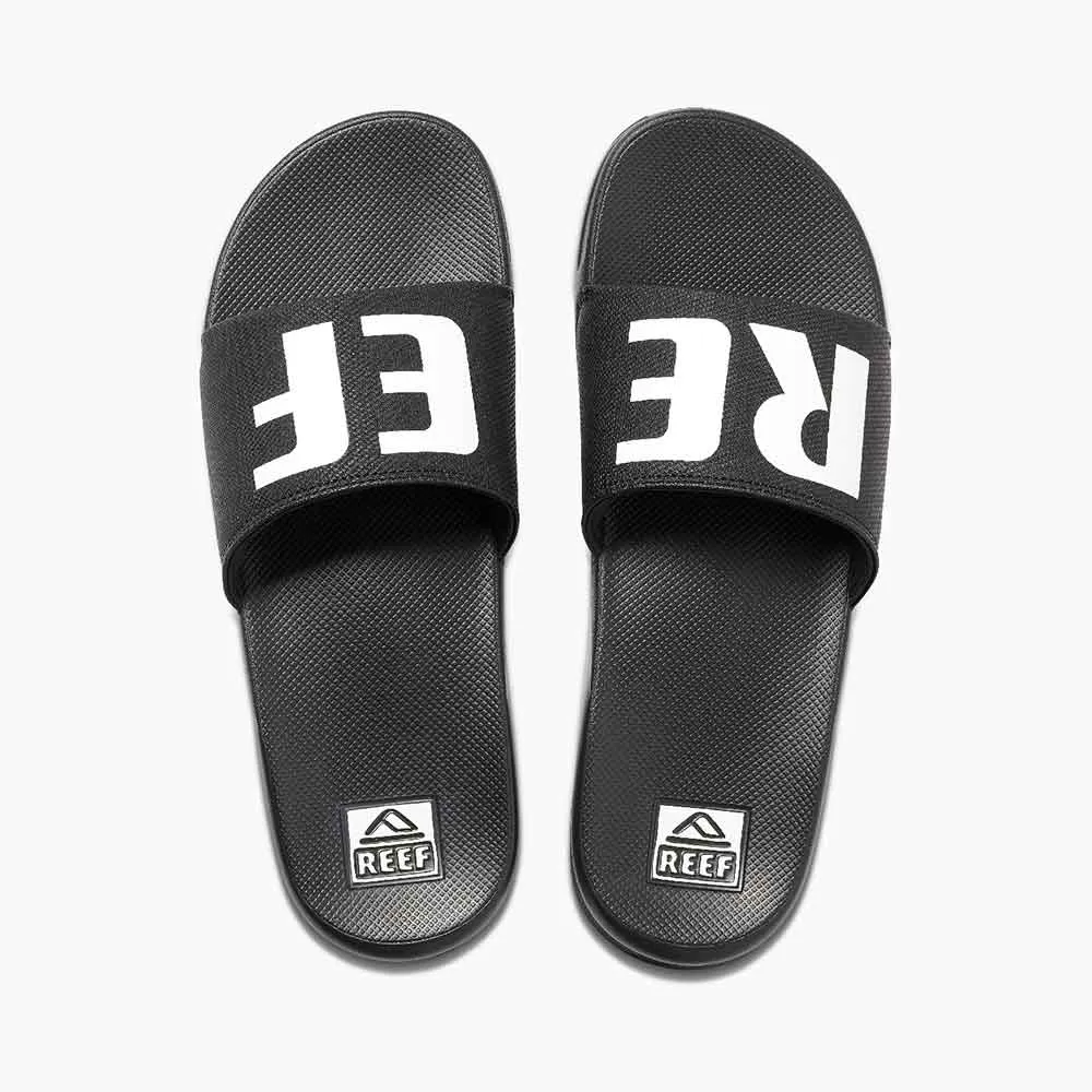 Reef One Slide Sandal  - Black/White