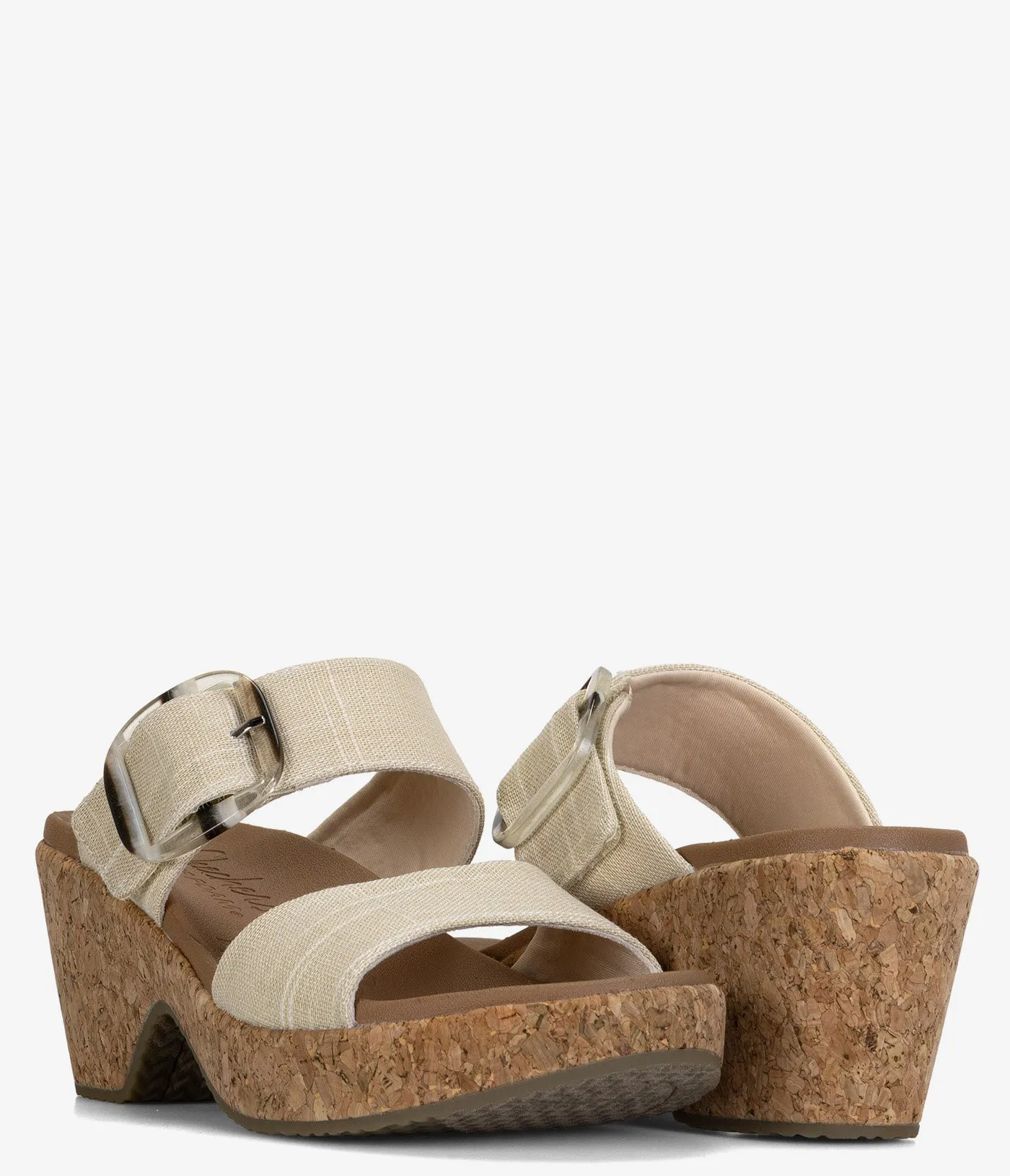 Skechers Brystol Cork Heel Sandals - Women