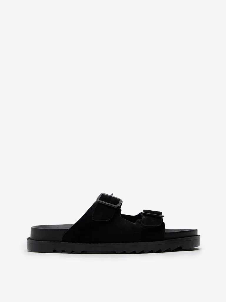 SOLEPLAY Black Dual-Strap Slides