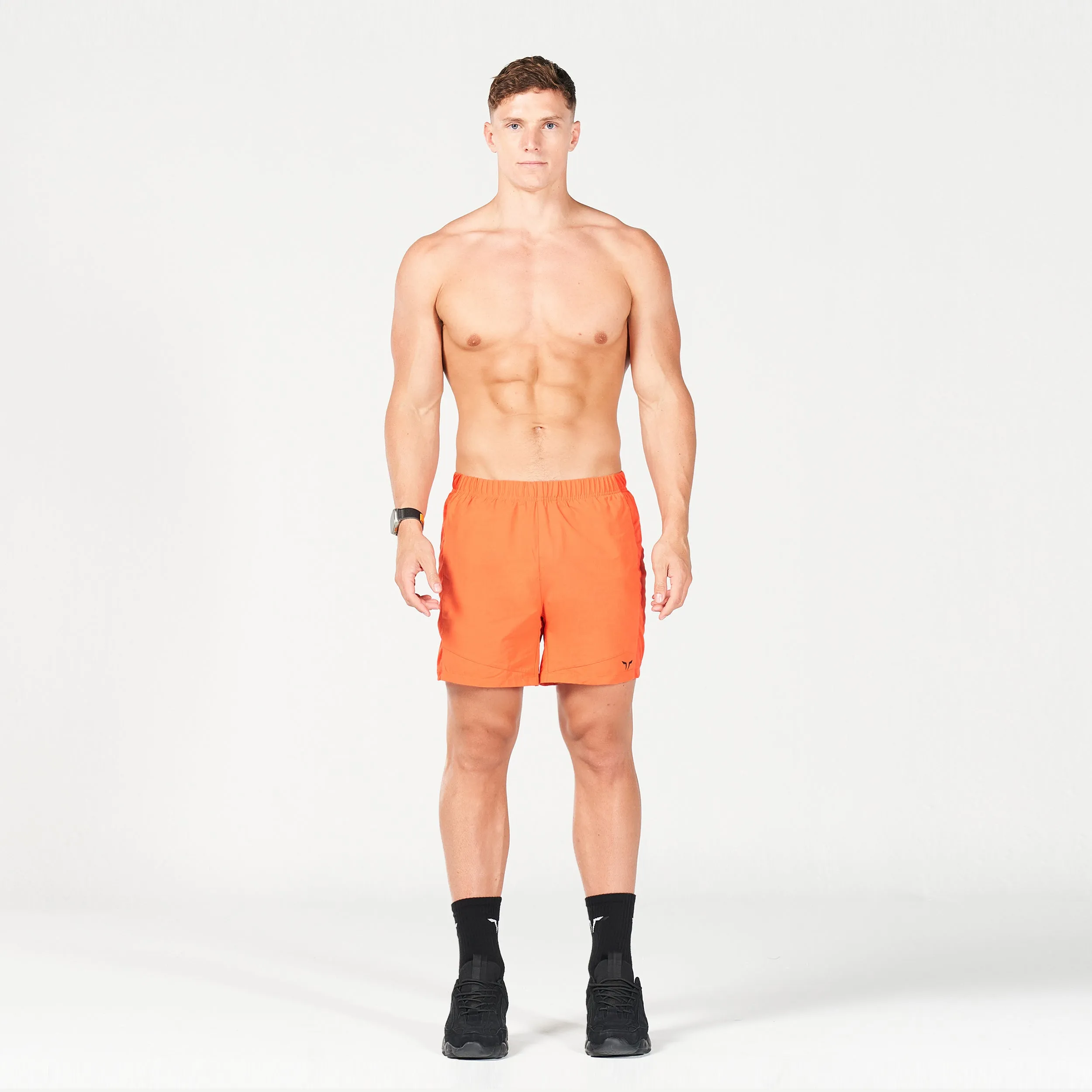 Statement Quick-dry Shorts - Paprika