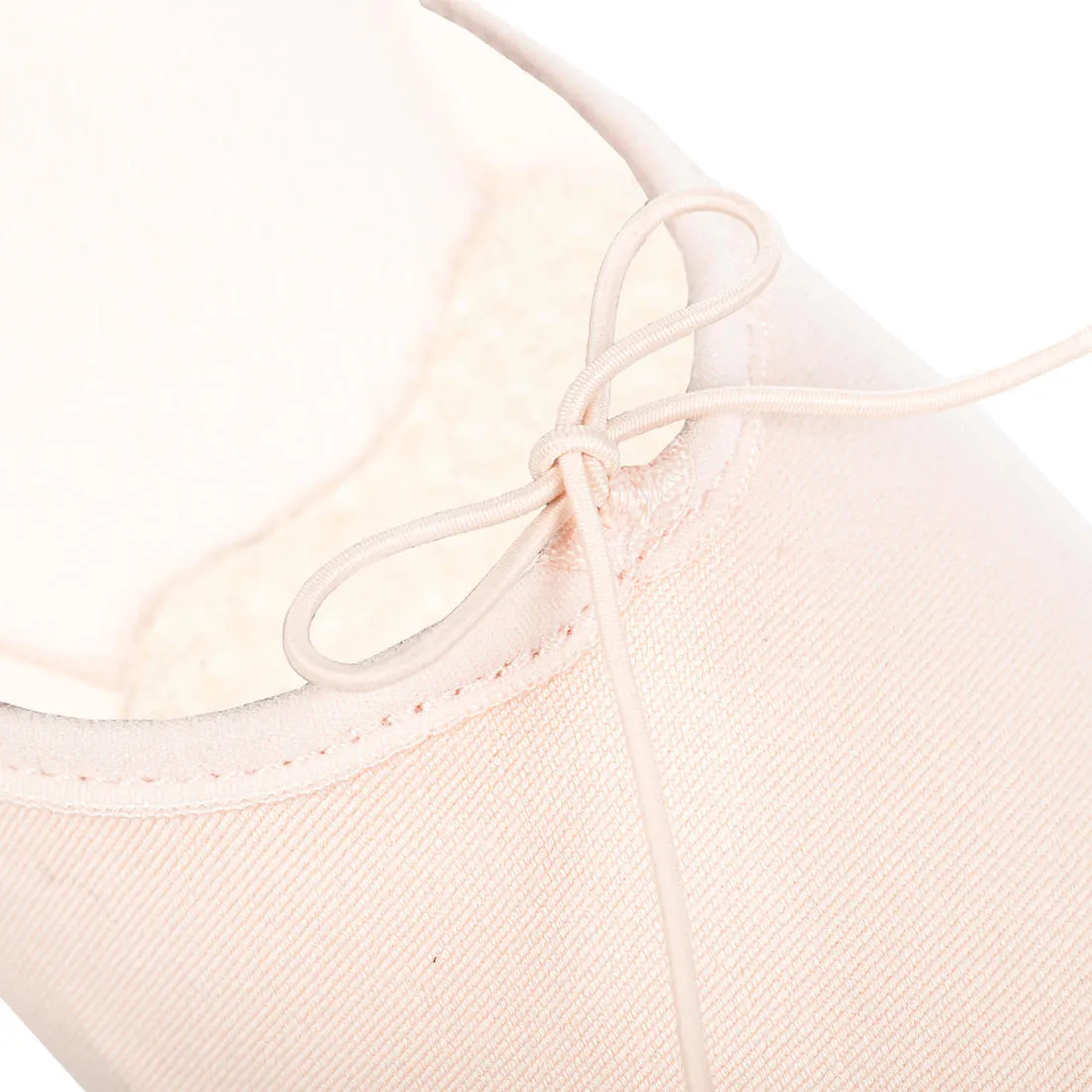 Stretch Canvas Split-Sole Demi-Pointe Ballet Shoes Size 9.5C to 6.5 - Salmon