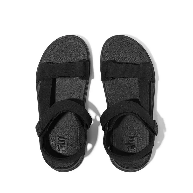 Surff Adj. W/Resistant Ripstop Back-Strap Sandals - All Black