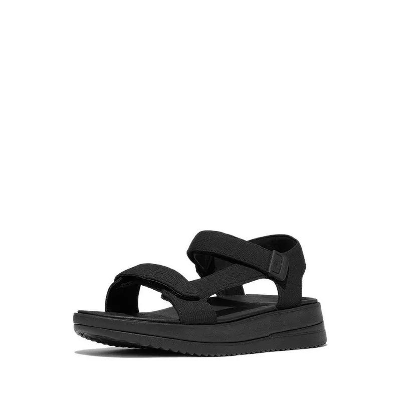 Surff Adj. W/Resistant Ripstop Back-Strap Sandals - All Black