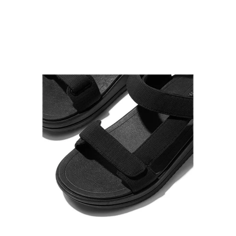 Surff Adj. W/Resistant Ripstop Back-Strap Sandals - All Black