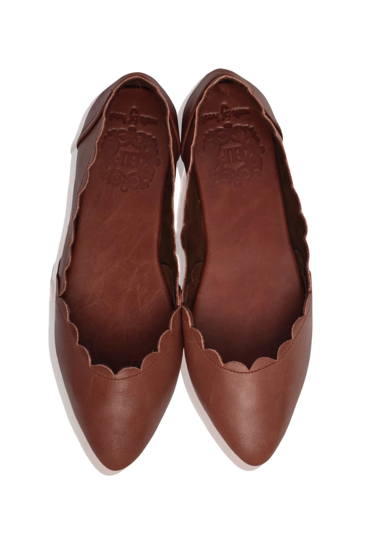 Valentina Leather Ballet Flats (Sz. 5-10.5)