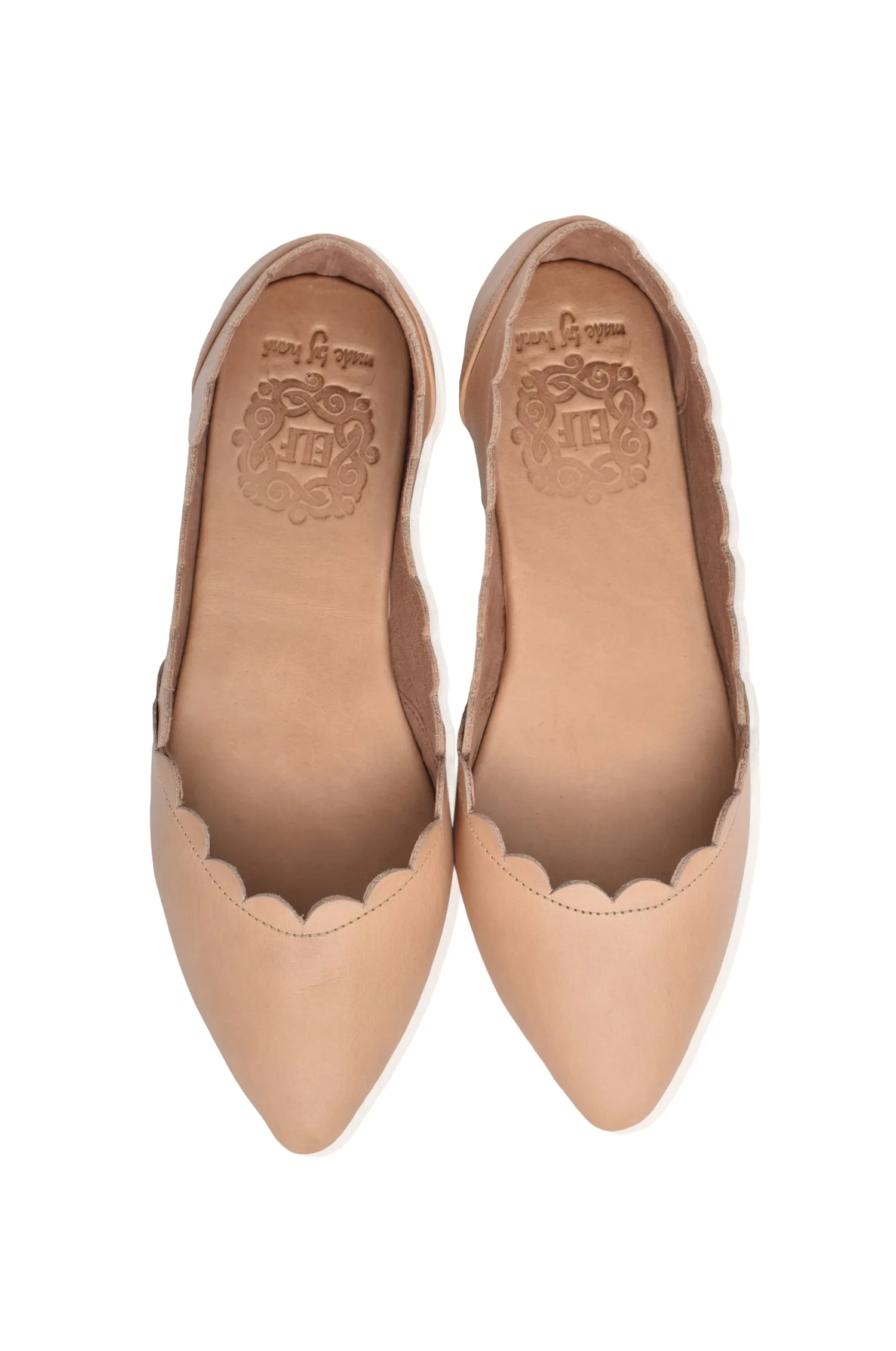 Valentina Leather Ballet Flats (Sz. 5-10.5)