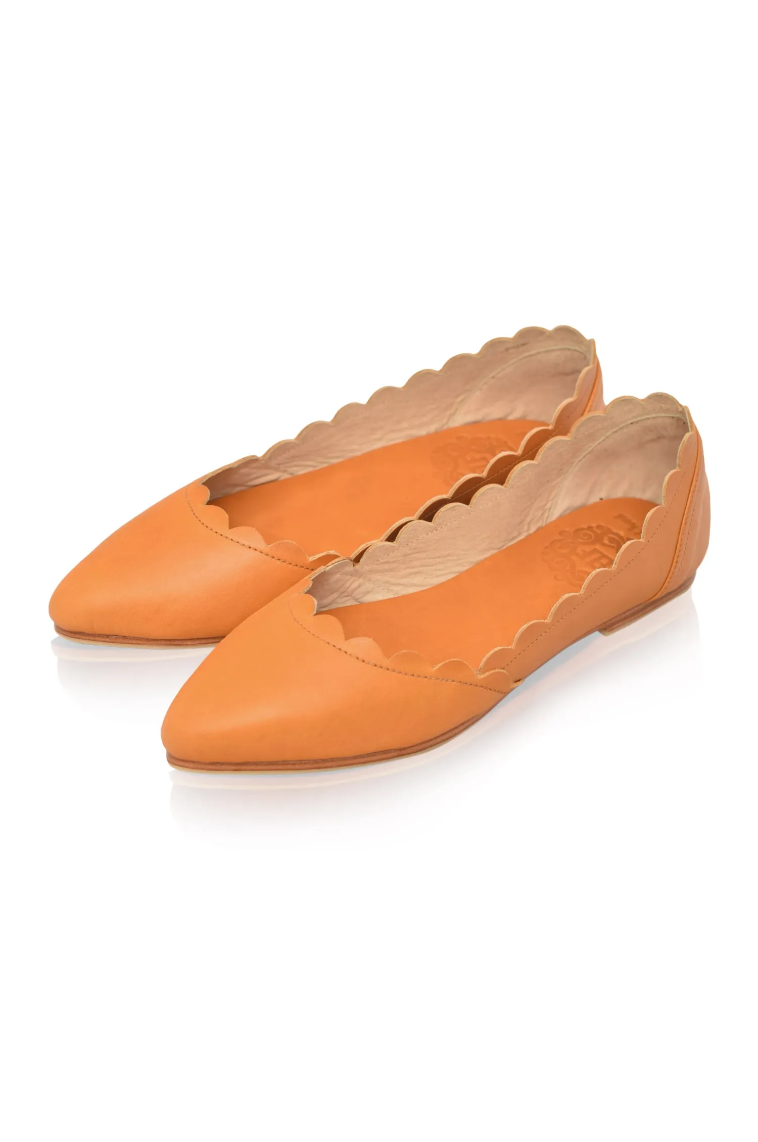 Valentina Leather Ballet Flats (Sz. 5-10.5)