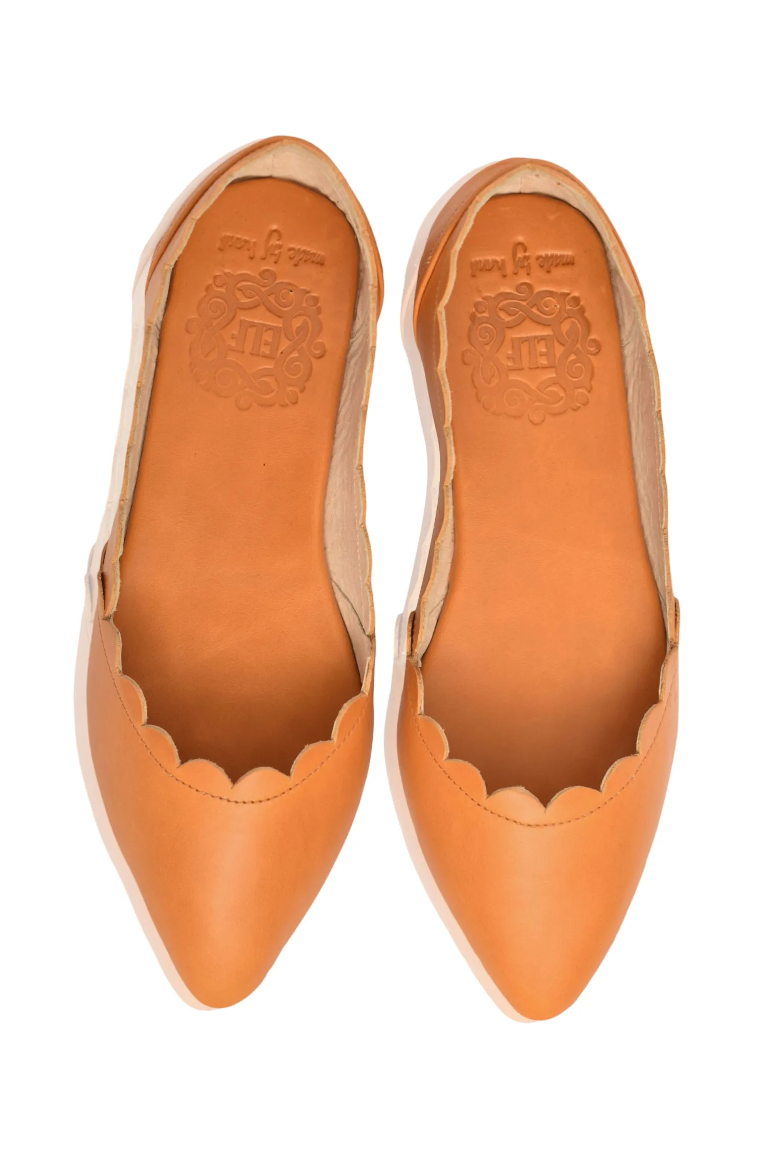 Valentina Leather Ballet Flats (Sz. 5-10.5)