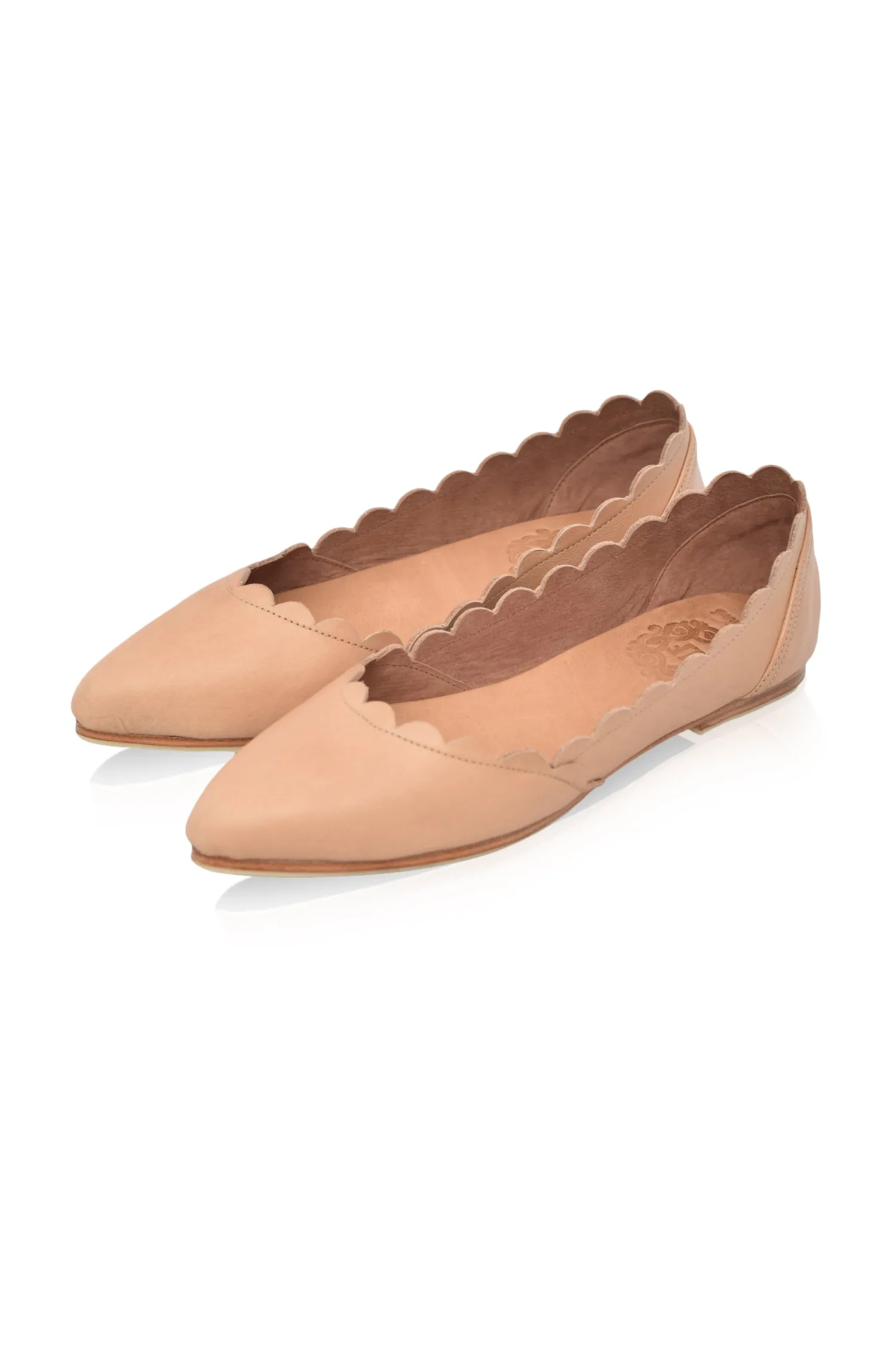 Valentina Leather Ballet Flats (Sz. 5-10.5)