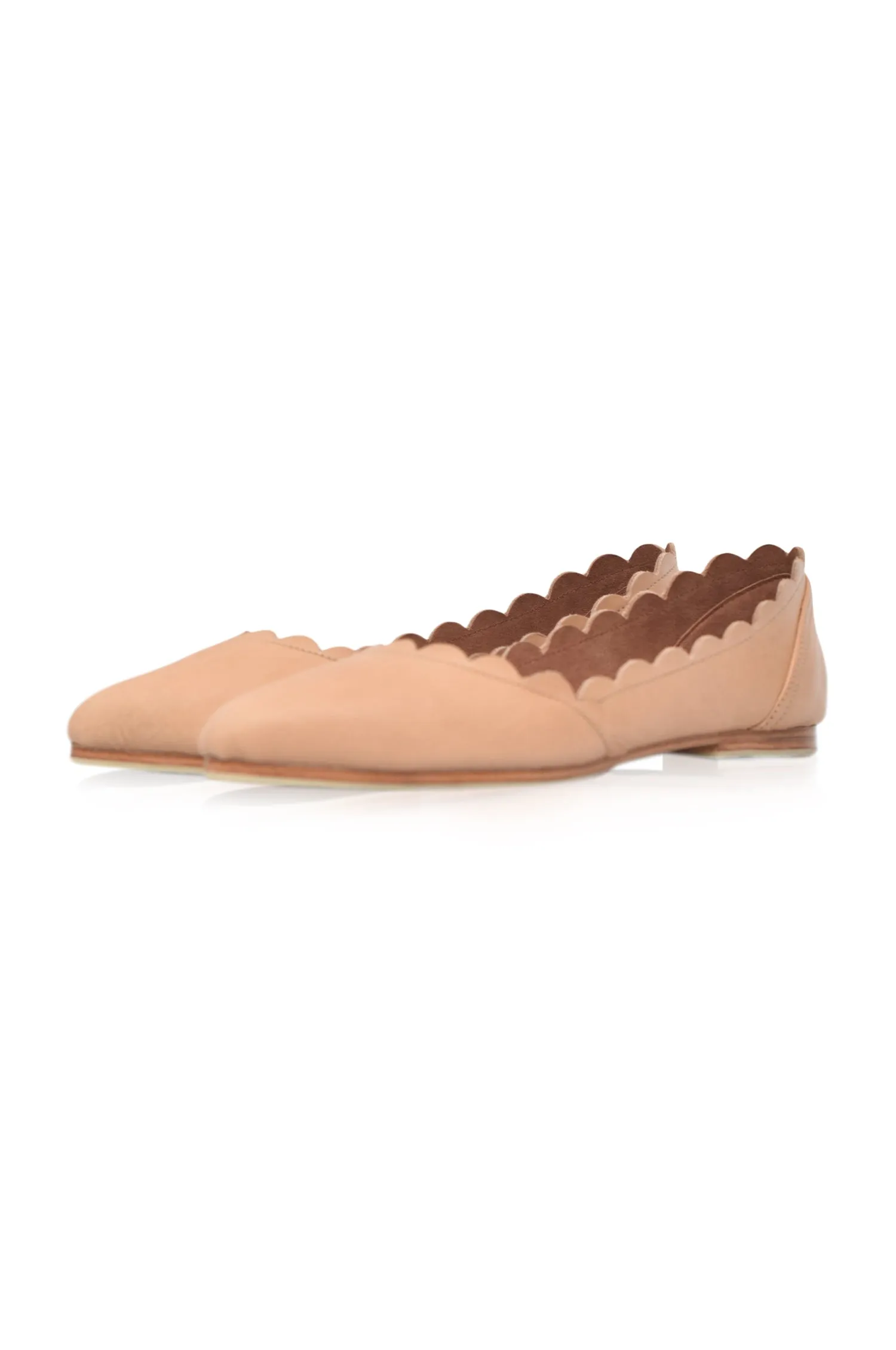 Valentina Leather Ballet Flats (Sz. 5-10.5)