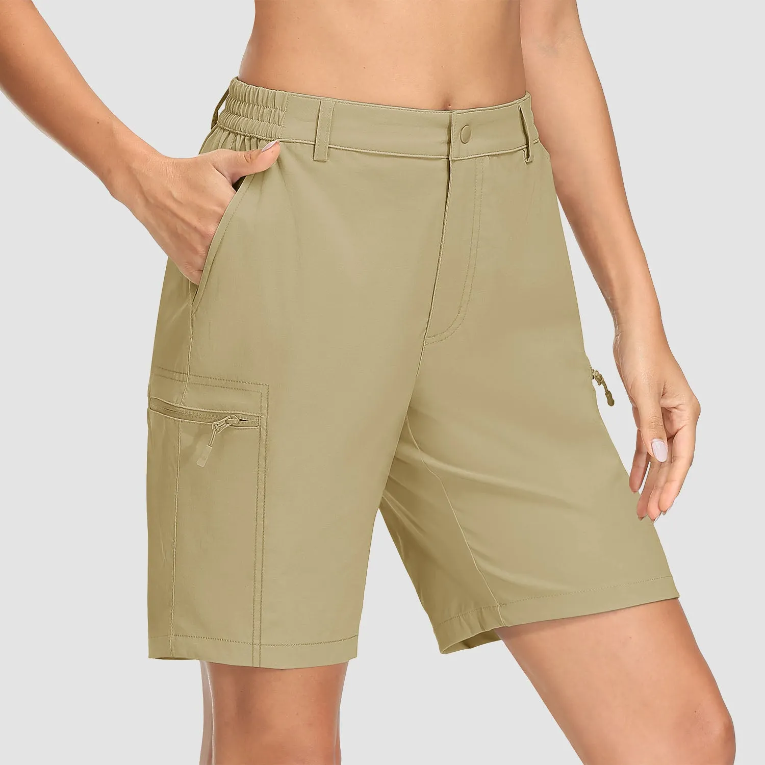 Women's Hiking Shorts with 5 Pockets Water-Resistant Ripstop Cargo Shorts Quick Dry