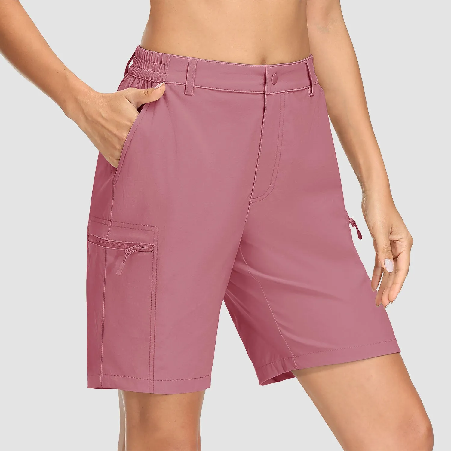 Women's Hiking Shorts with 5 Pockets Water-Resistant Ripstop Cargo Shorts Quick Dry