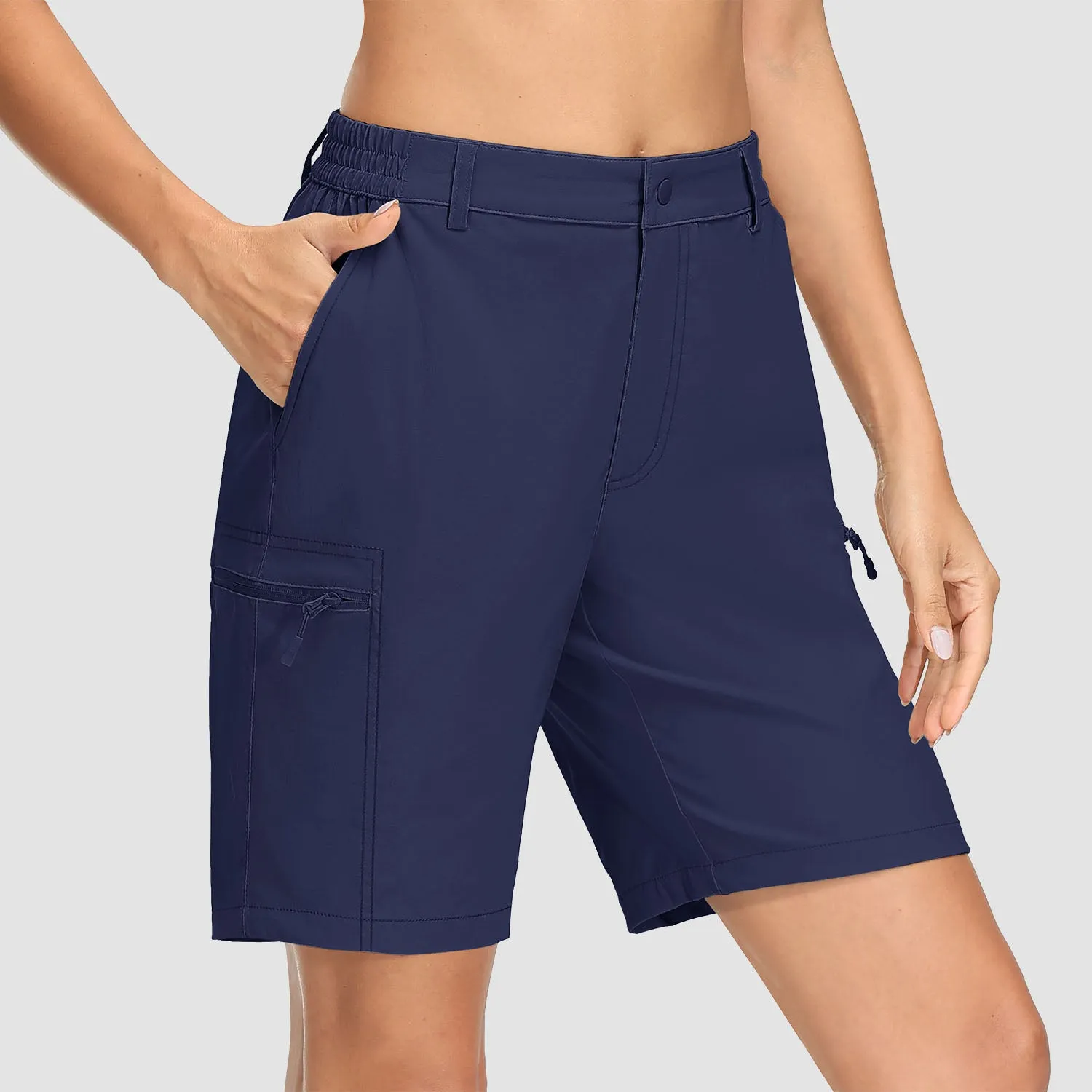 Women's Hiking Shorts with 5 Pockets Water-Resistant Ripstop Cargo Shorts Quick Dry