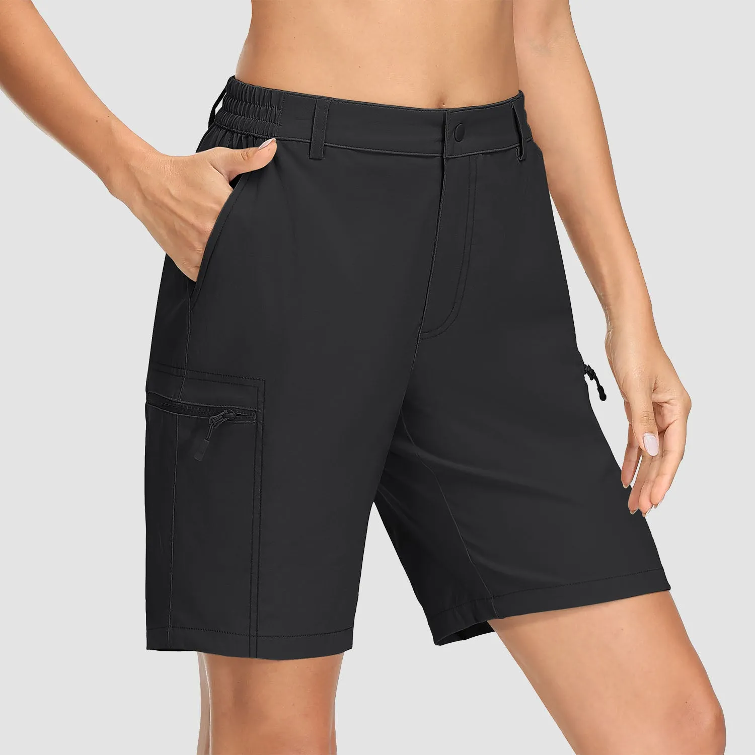 Women's Hiking Shorts with 5 Pockets Water-Resistant Ripstop Cargo Shorts Quick Dry