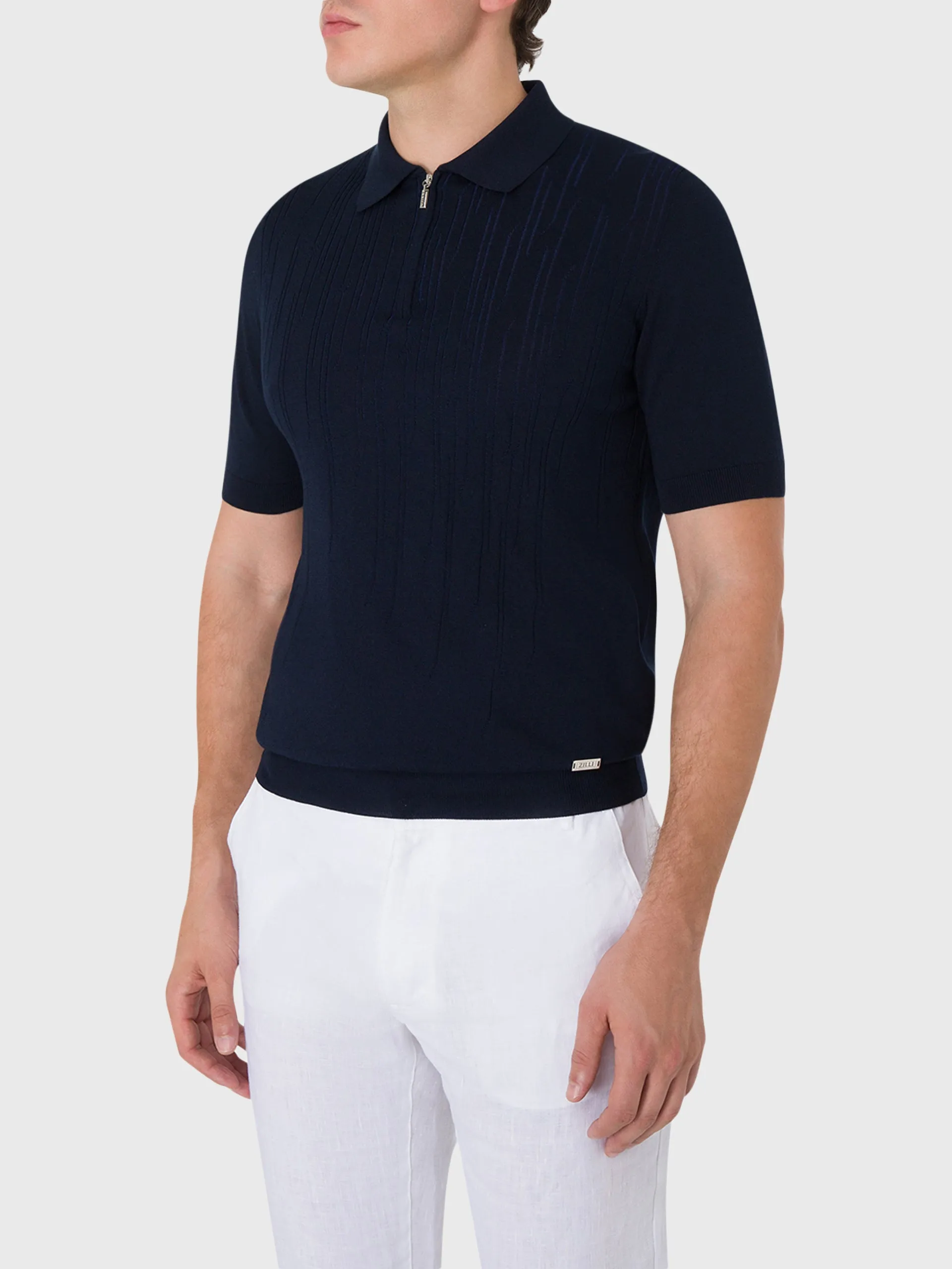 Zipped Polo Shirt